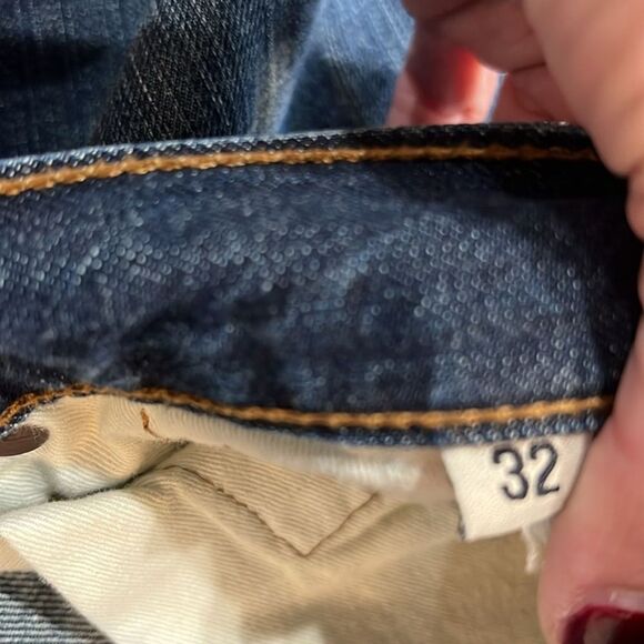 Dark Wash Distressed Slim Straight Jeans Men’s Size 32 J Brand Kane USA - Picture 8 of 8